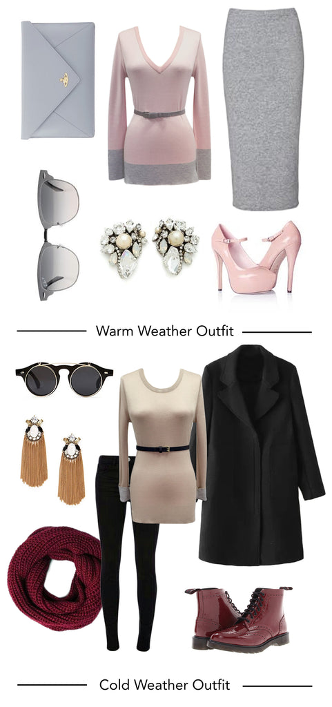 fashion woman look for cold weather