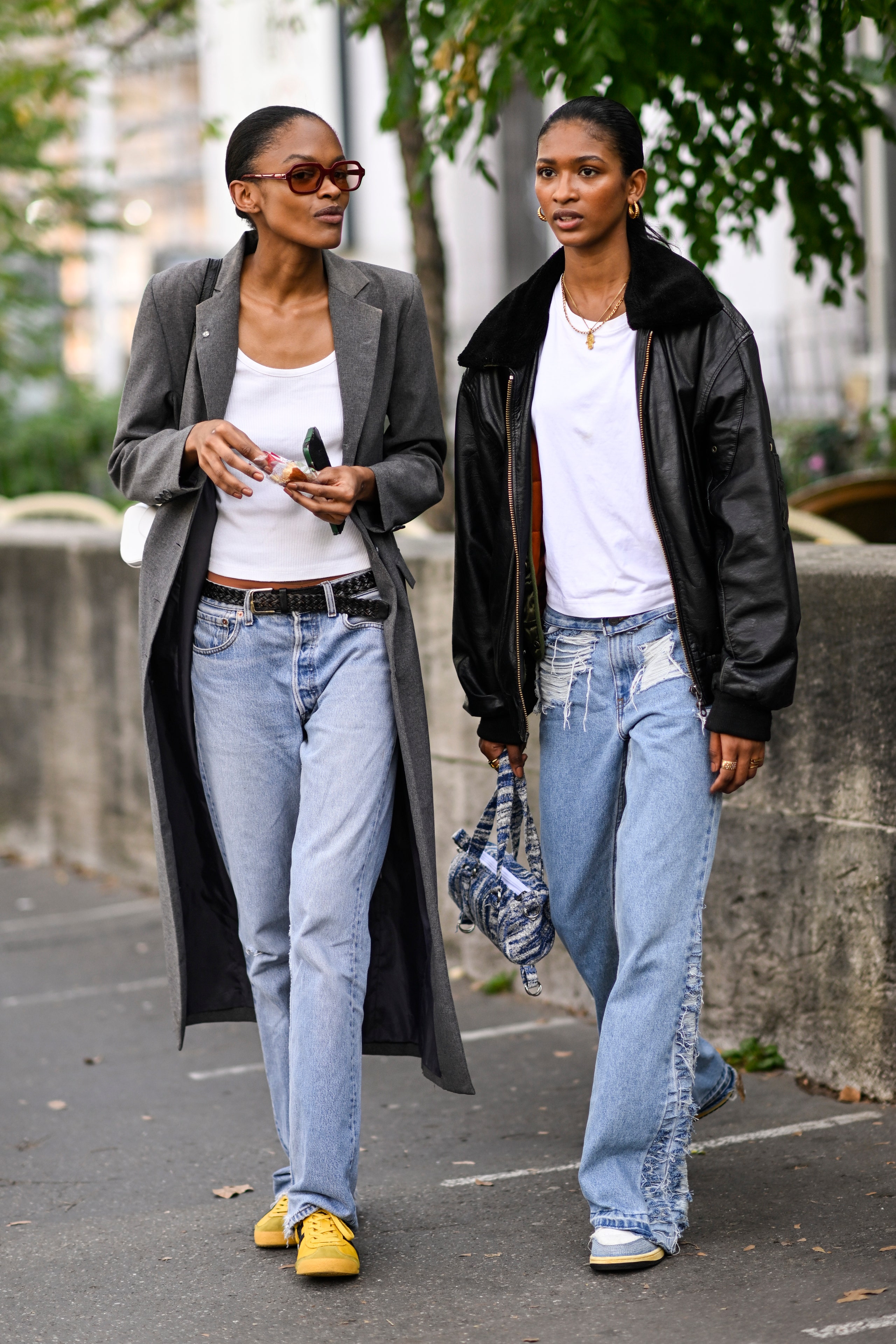 fashion woman look yellow pants