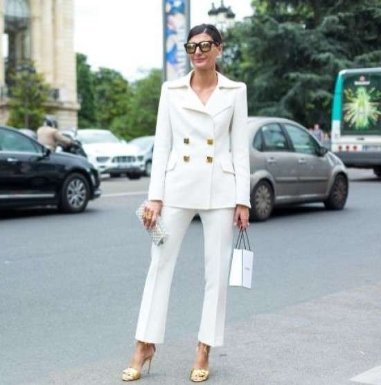 look total white Feminino