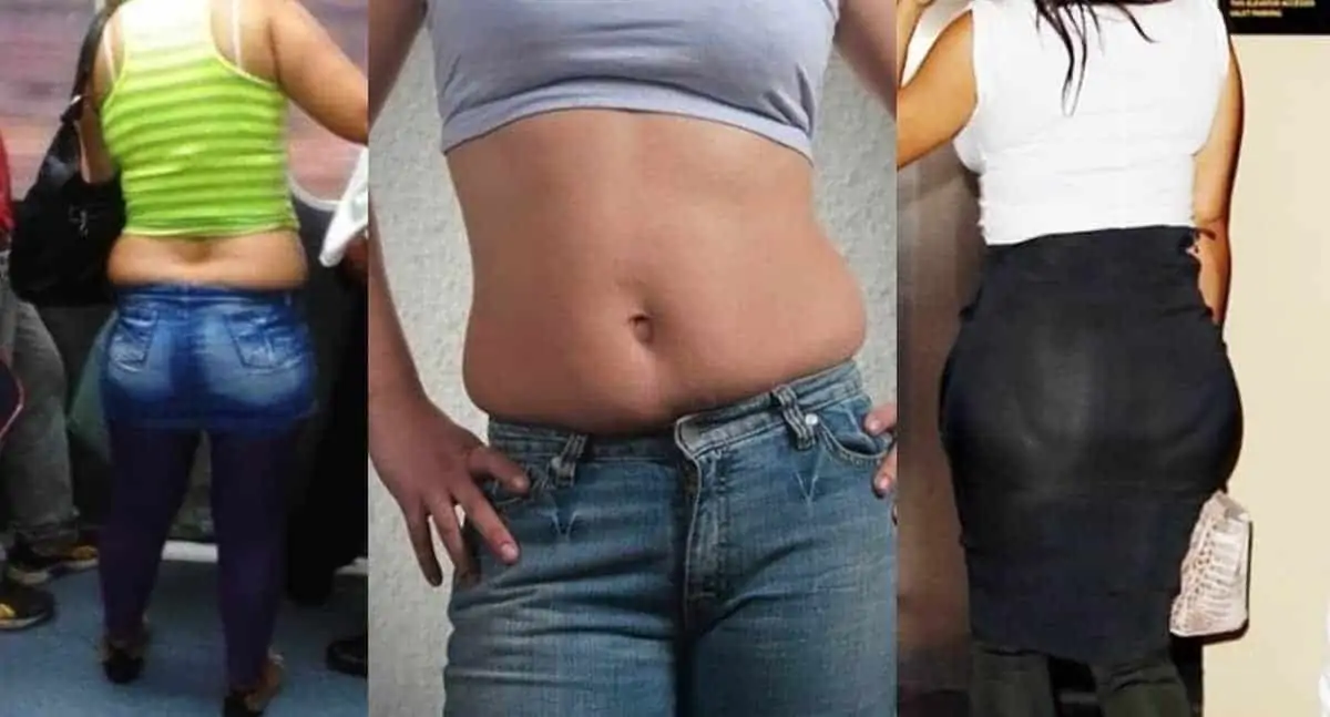 look para disfarçar a barriga Feminino