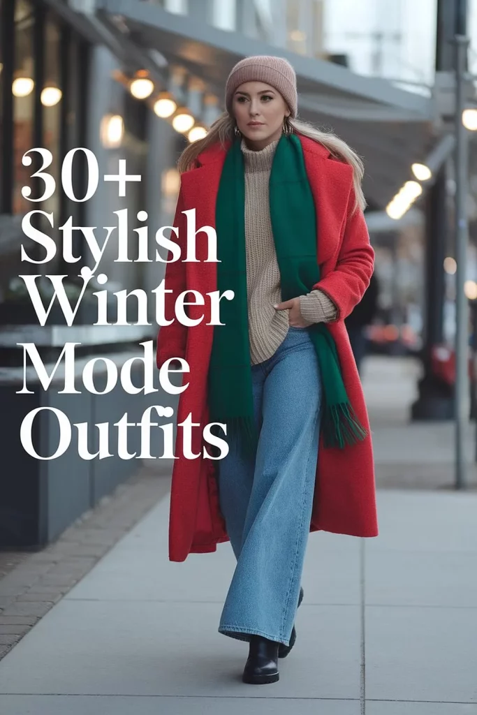 fashion woman look for cold weather