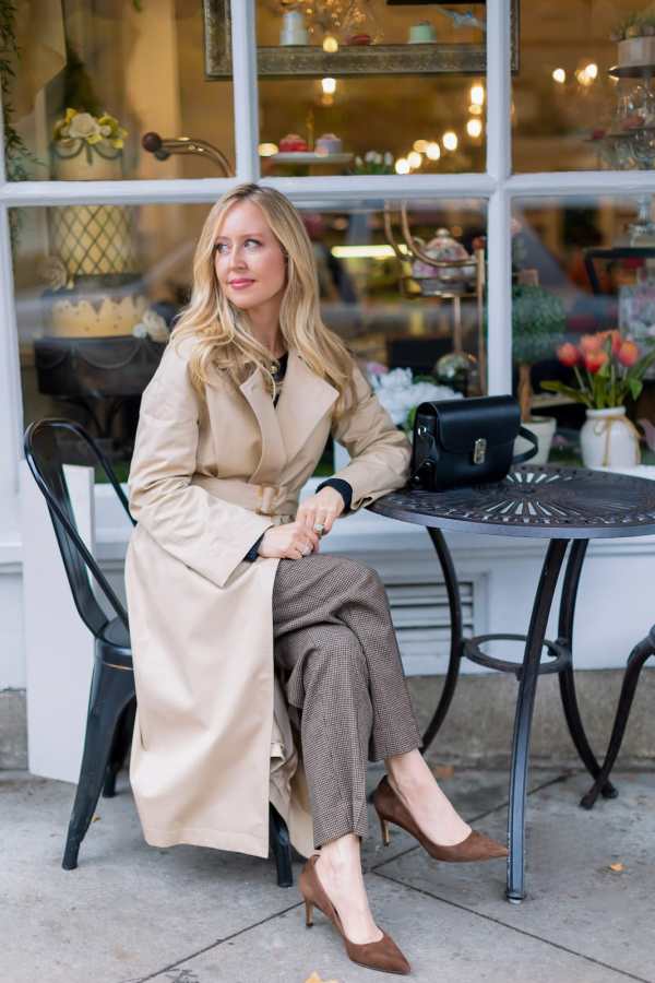 fashion woman look beige coat