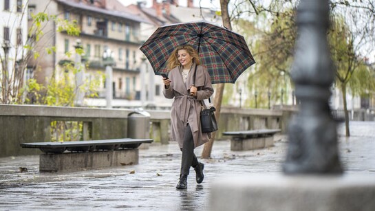 fashion woman look rain