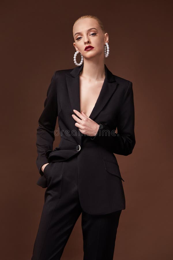 fashion woman look with suit