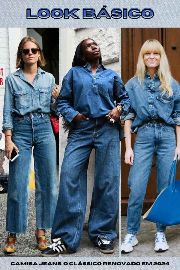 look calça jeans e camiseta Feminino