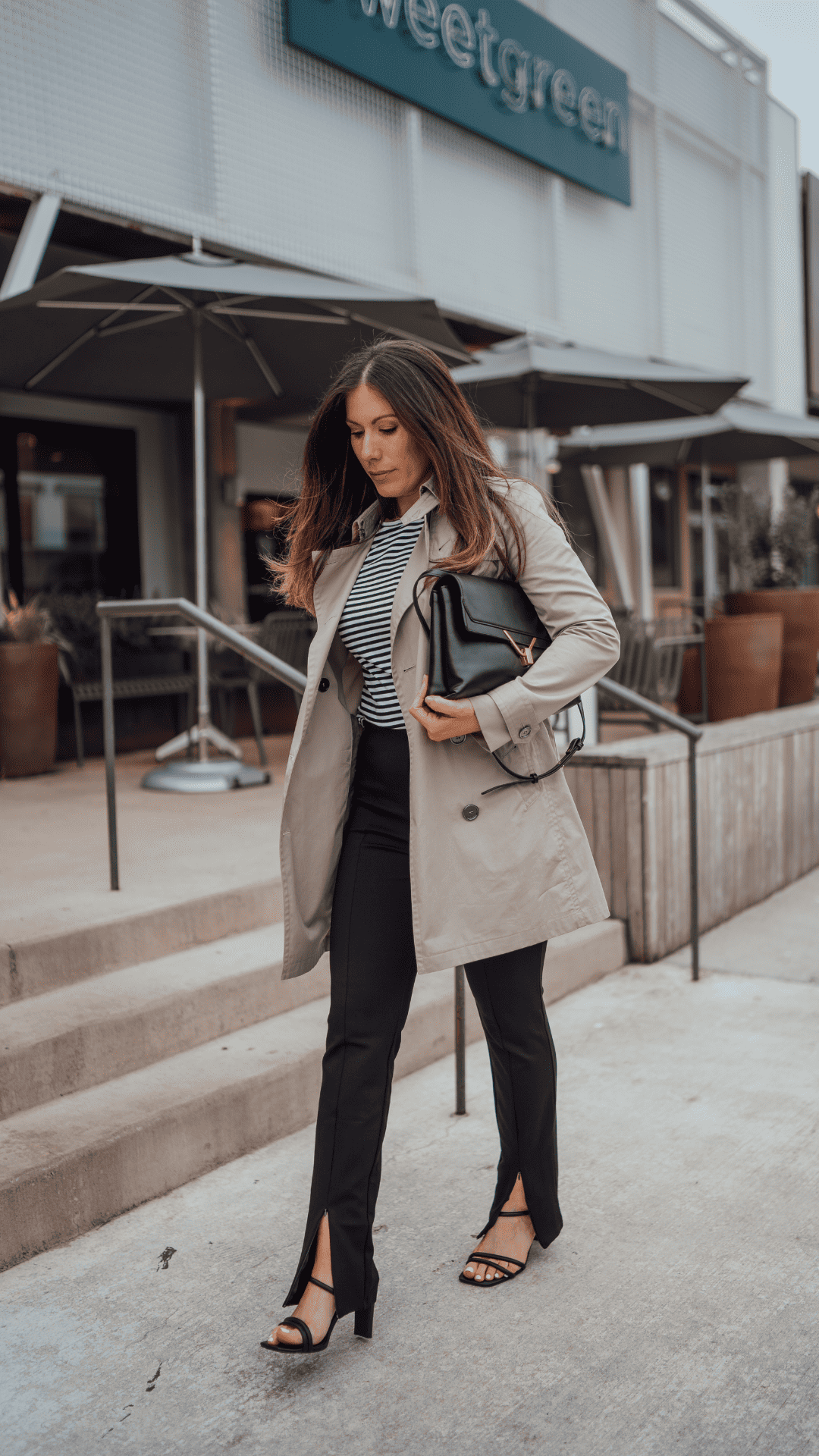 fashion woman look beige coat