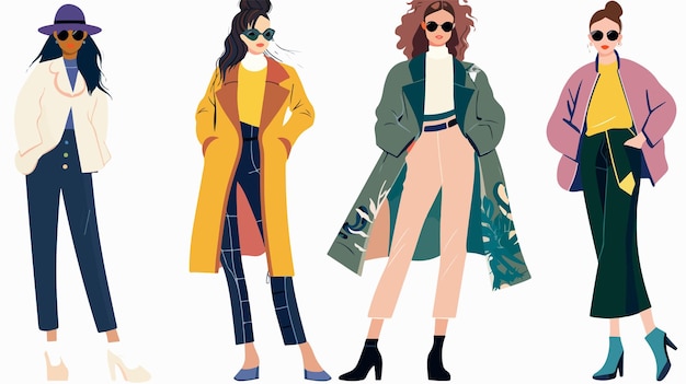 fashion woman look set