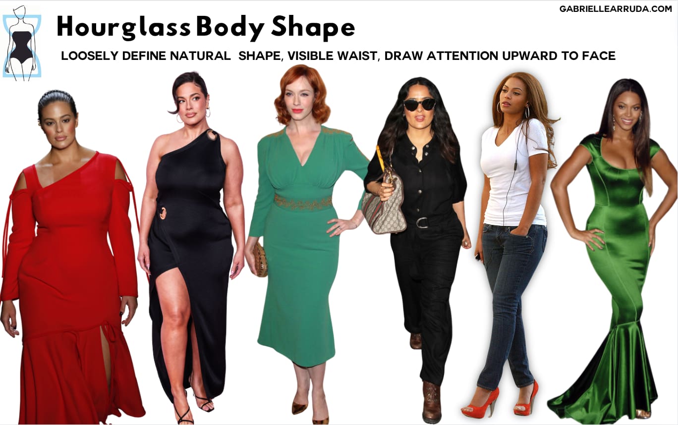 fashion woman look for hourglass body