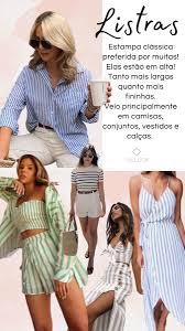 look com listras Feminino