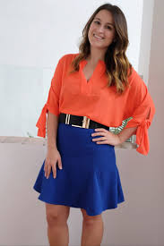 look blusa laranja Feminino