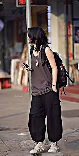 fashion woman look boyish