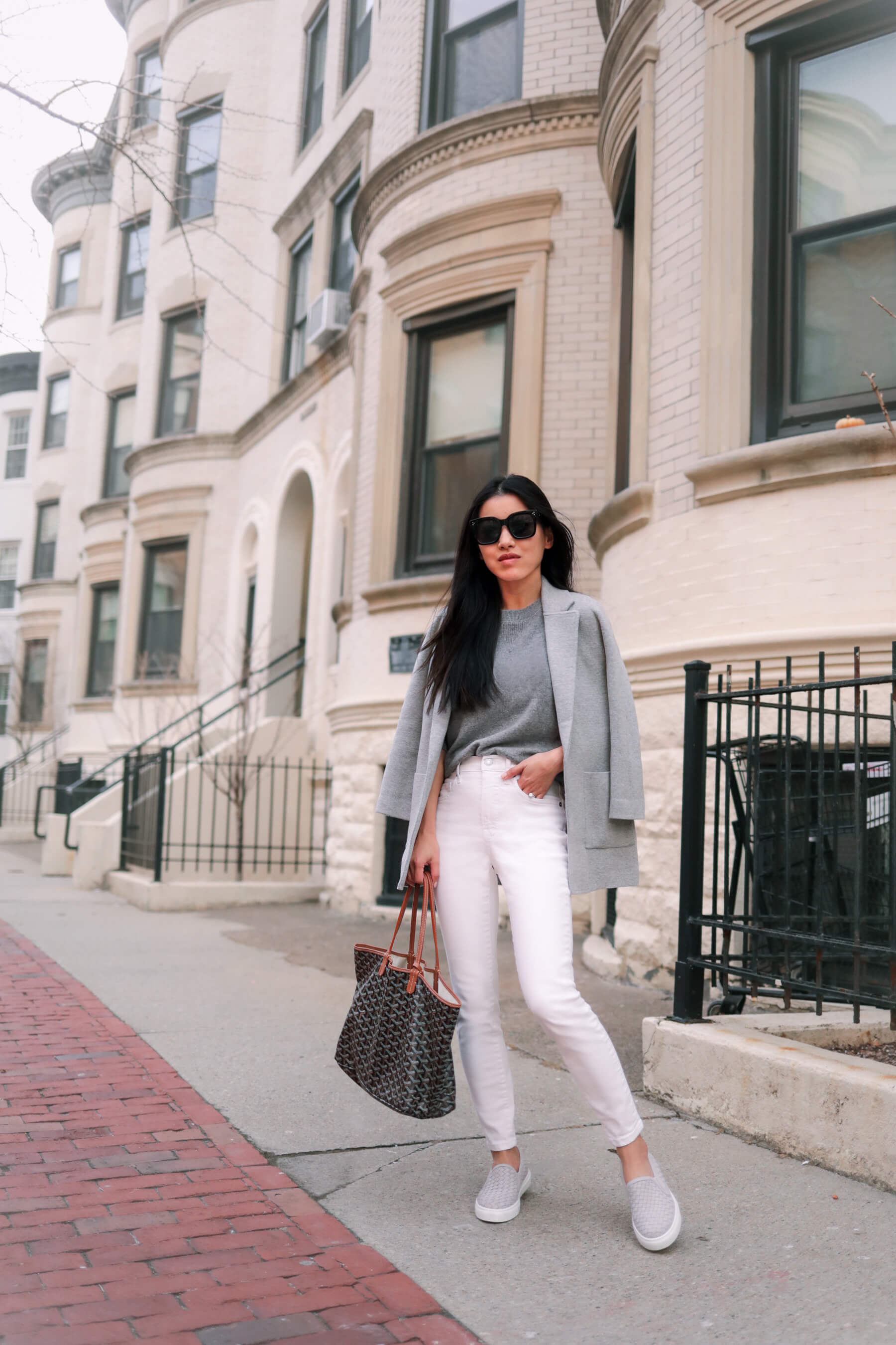 fashion woman look white bag