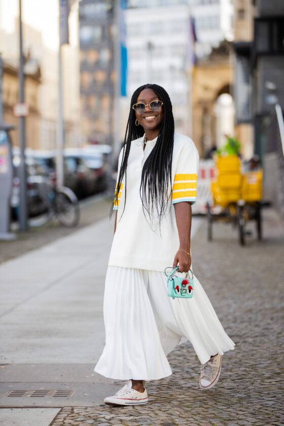 look total white Feminino