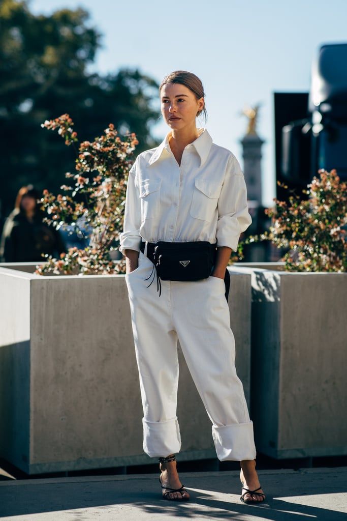 fashion woman look total white