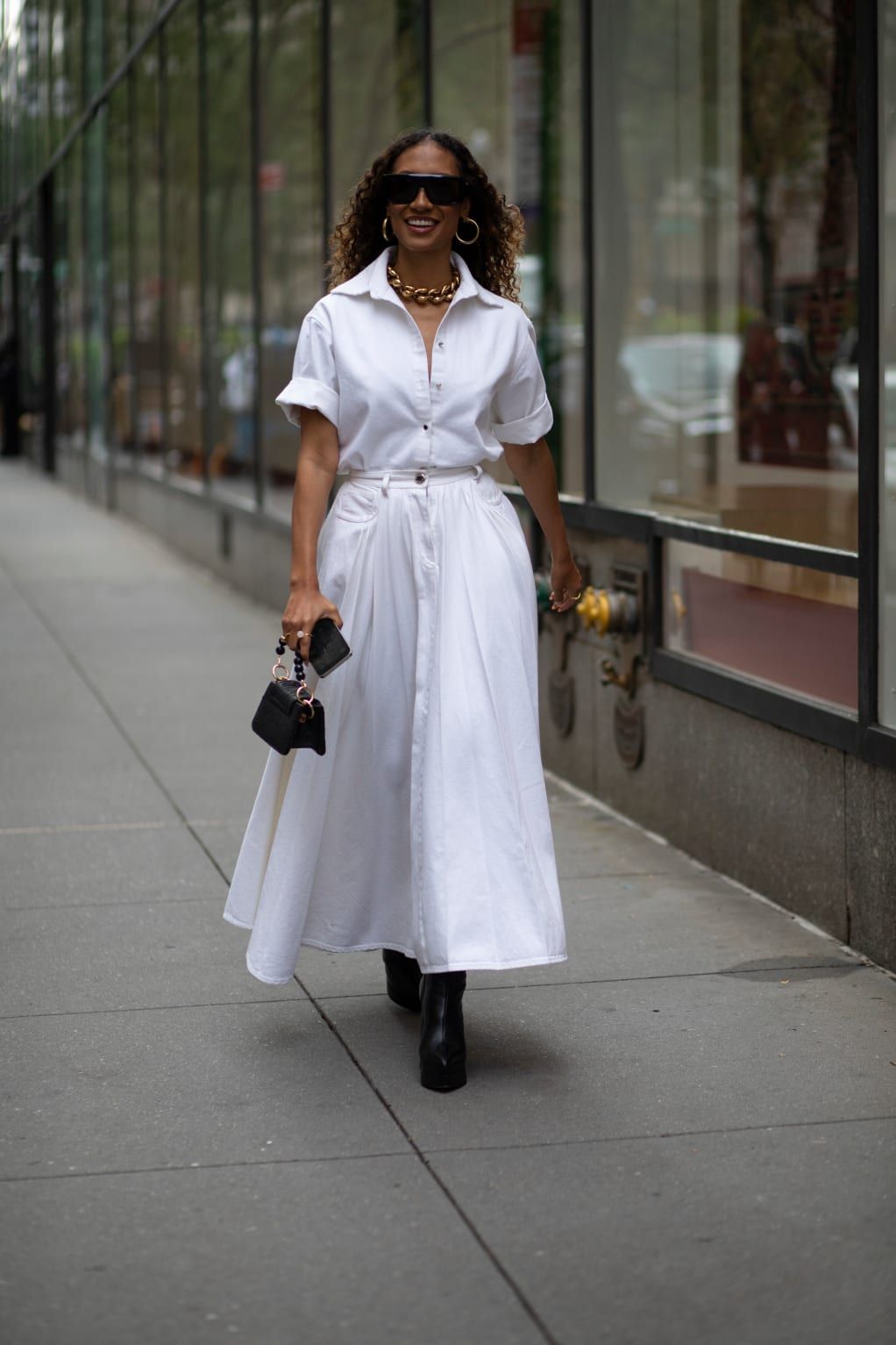 look total white Feminino