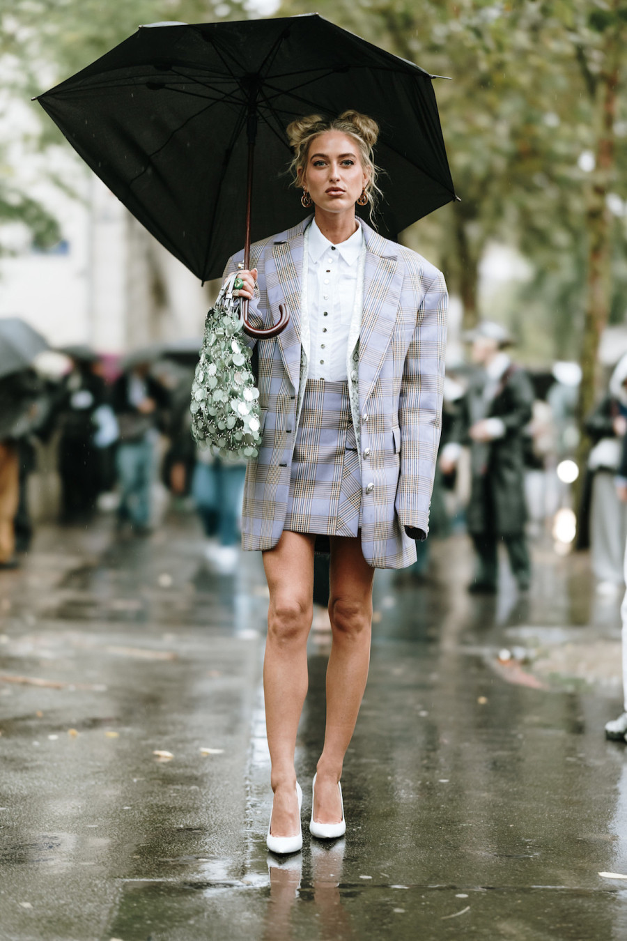 fashion woman look rain