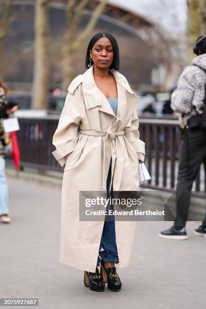 fashion woman look beige coat