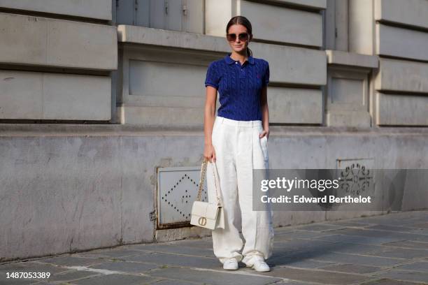 fashion woman look off white pants