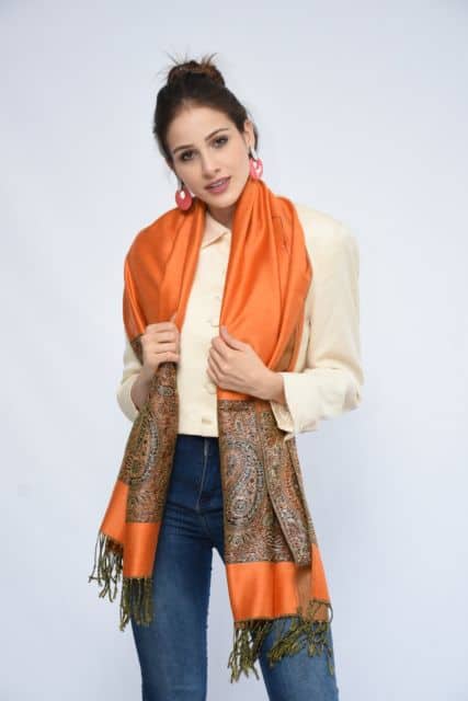 looks com pashmina Feminino