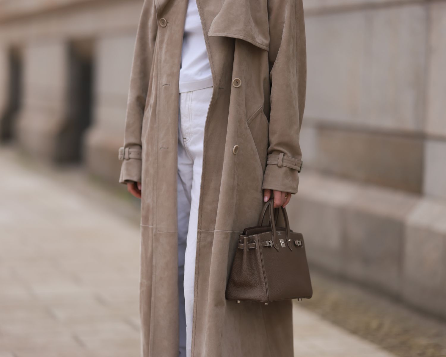 fashion woman look beige coat