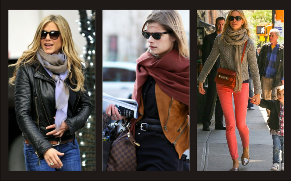 looks com pashmina Feminino