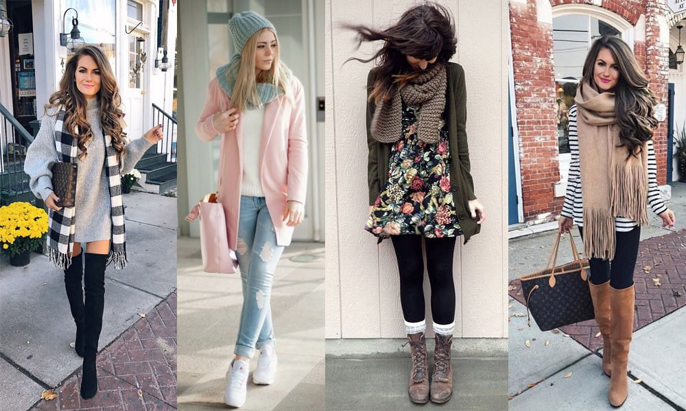 fashion woman look for cold weather