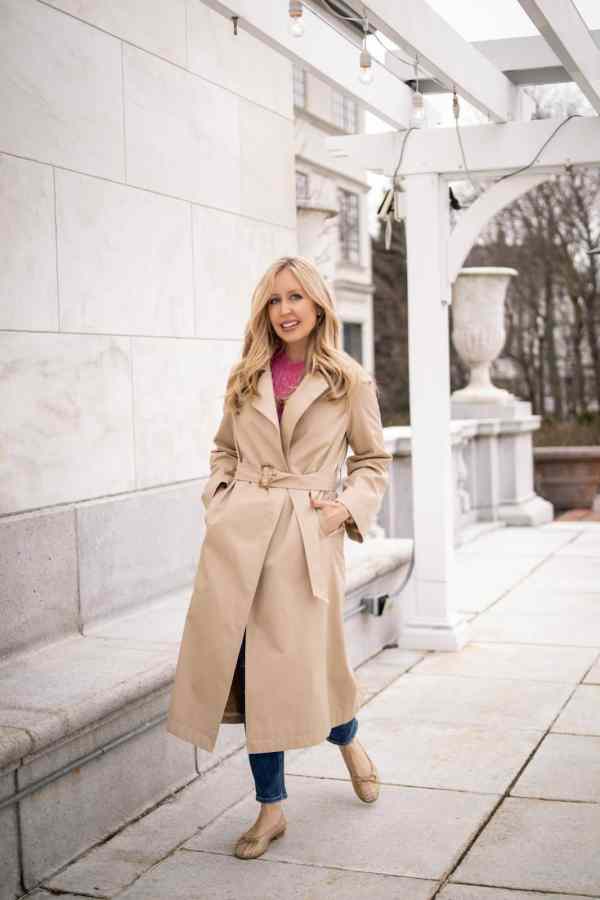 fashion woman look beige coat