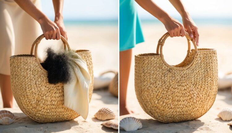Como limpar bolsas de palha?
