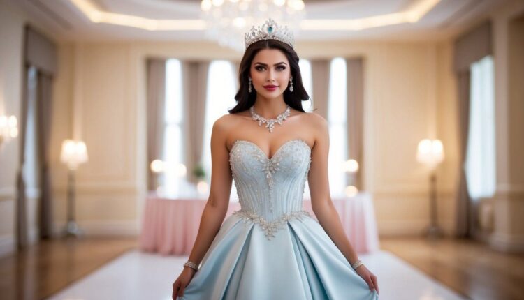 Como usar tiaras com vestidos elegantes?